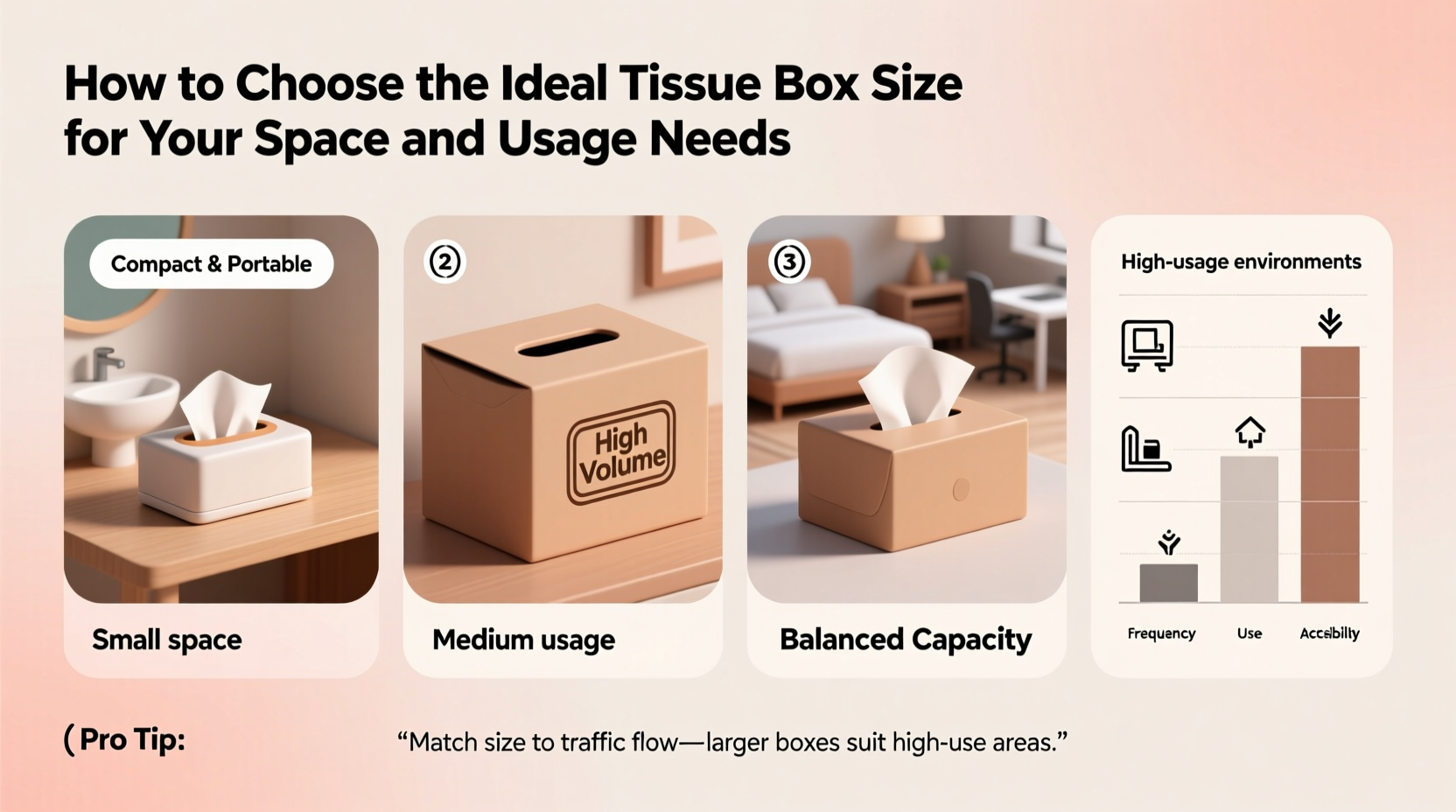 how to choose the ideal tissue box size for your space and usage needs