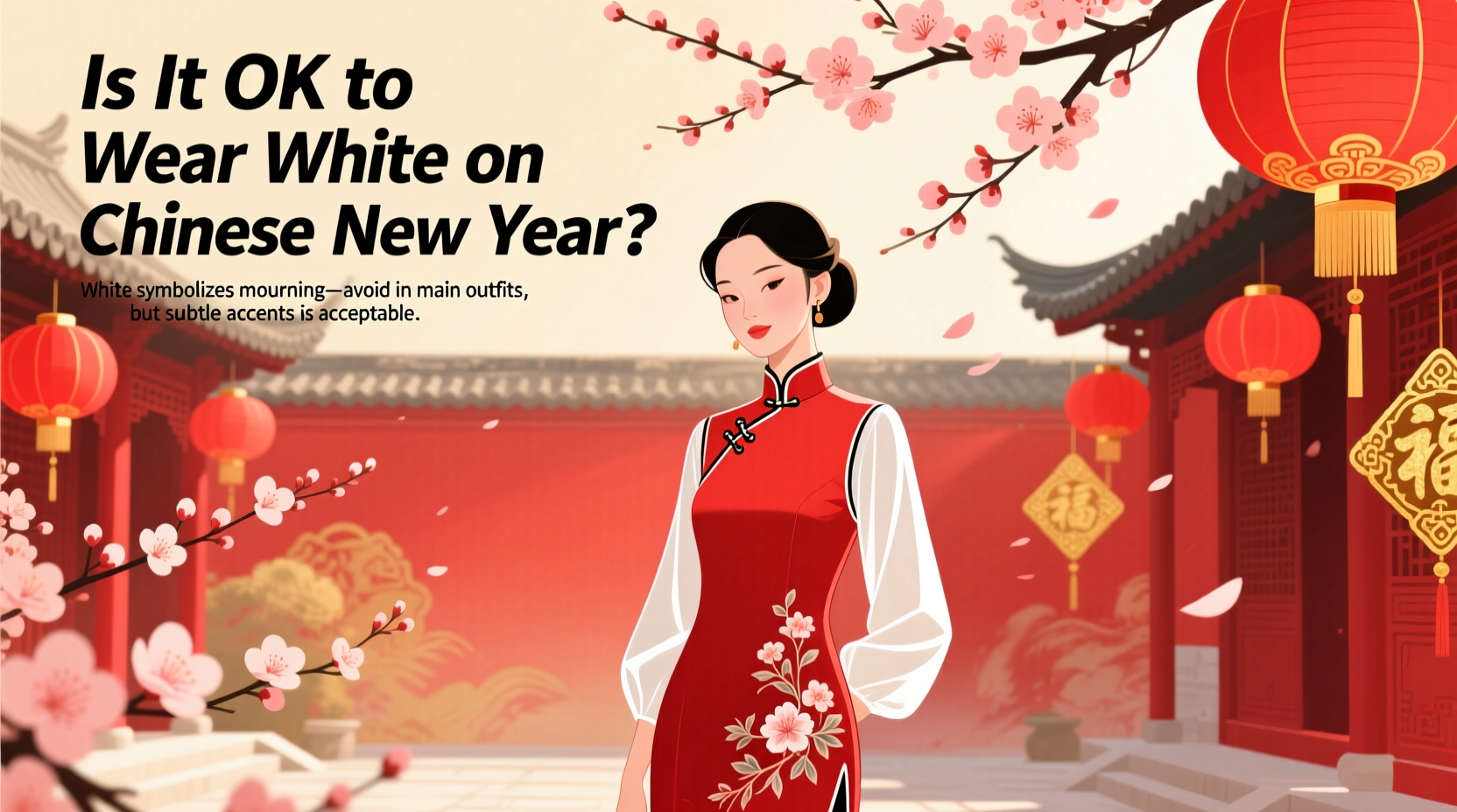 is it ok to wear white on chinese new year
