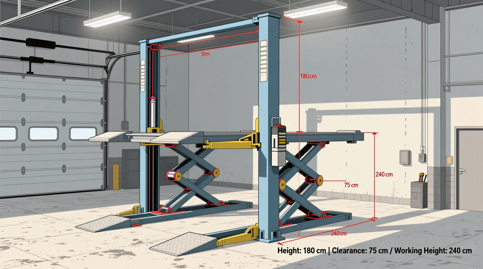 how tall is a car lift