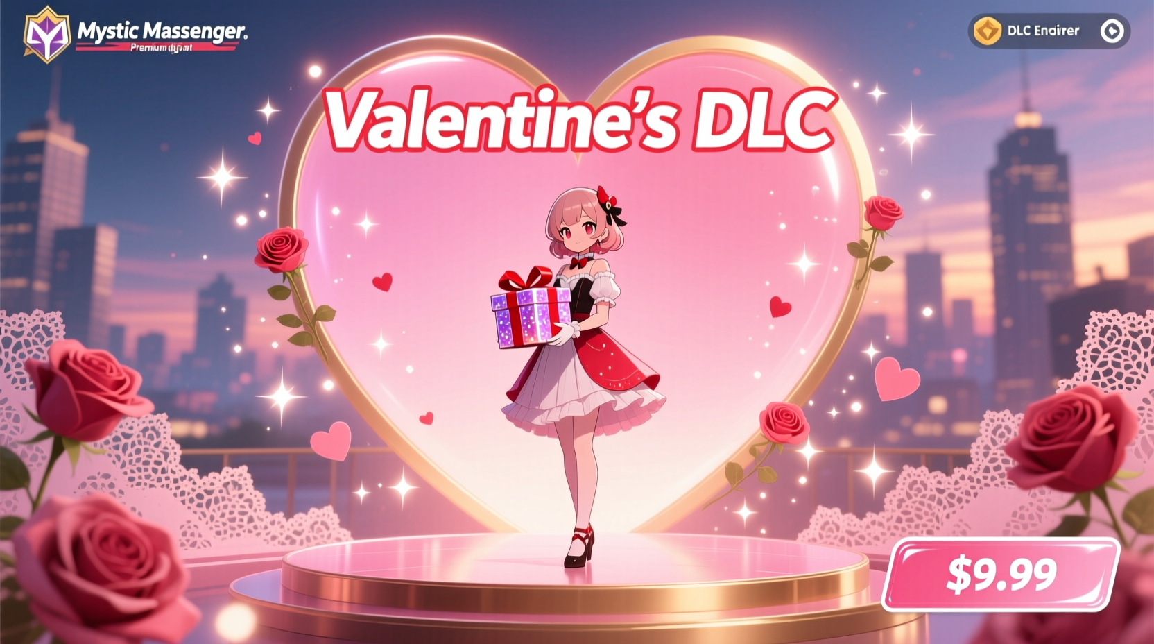 Valentine's Day DLC for Mystic Messenger Costs $9.99
