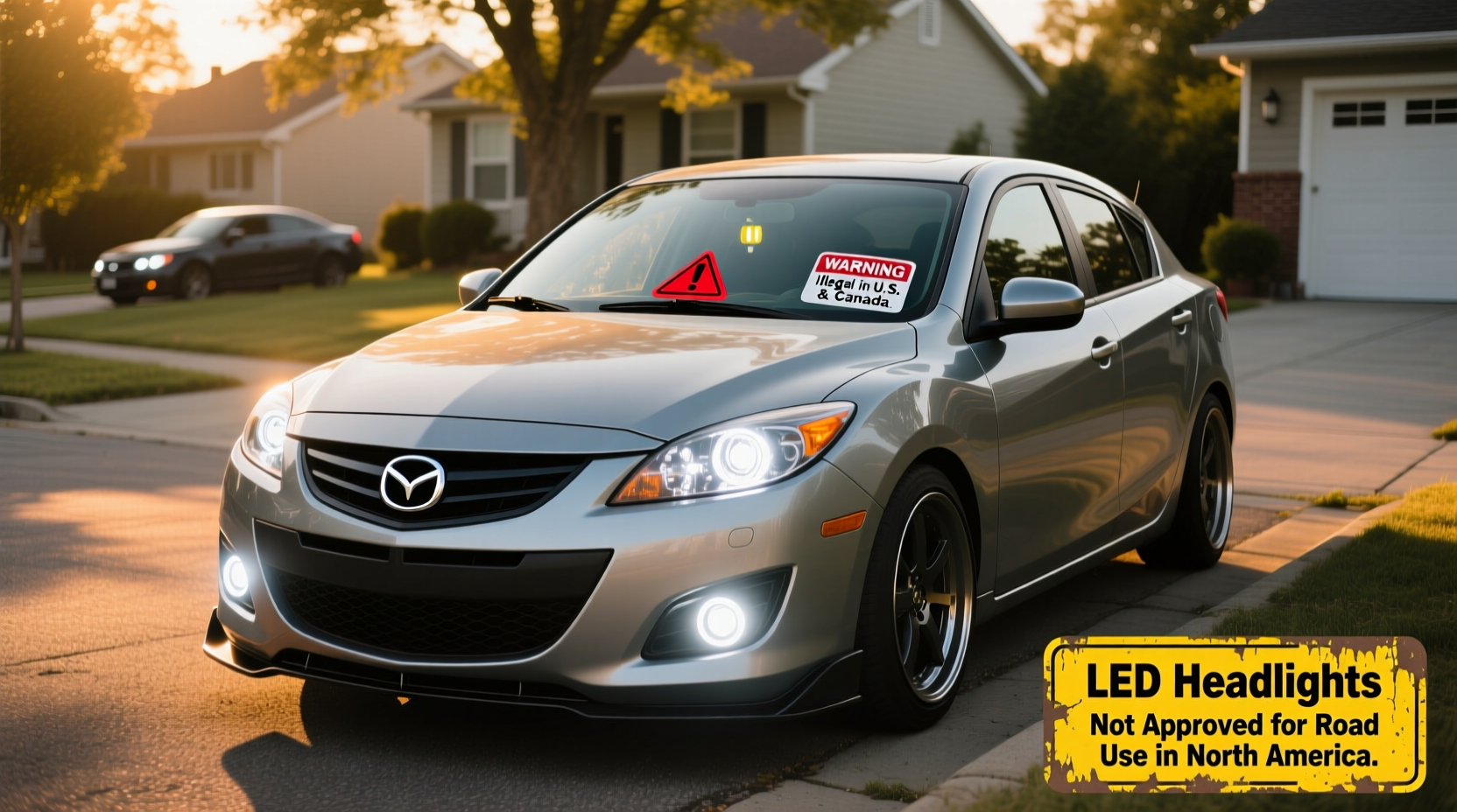 mazda3 2010 led headlights regulations