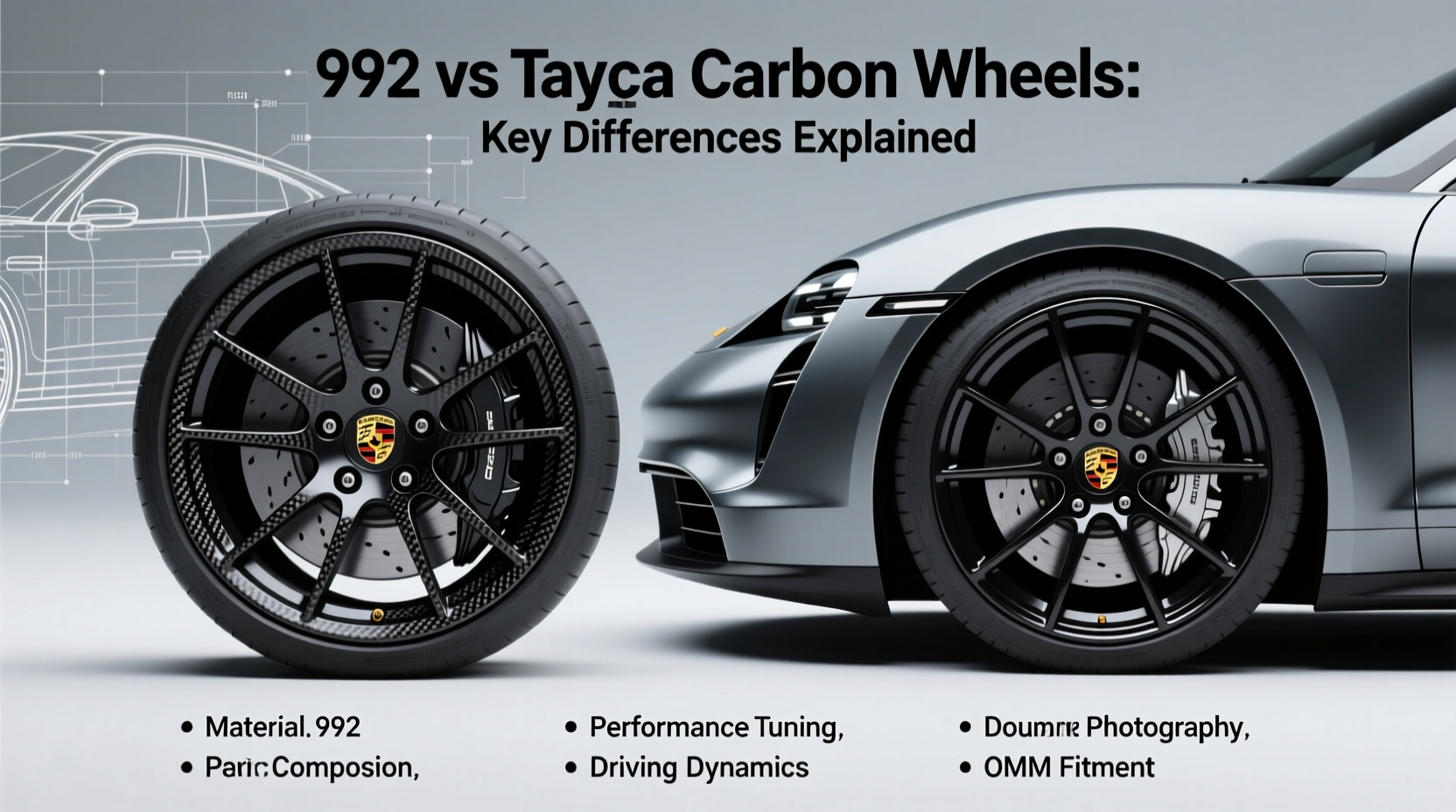 992 vs taycan carbon wheel