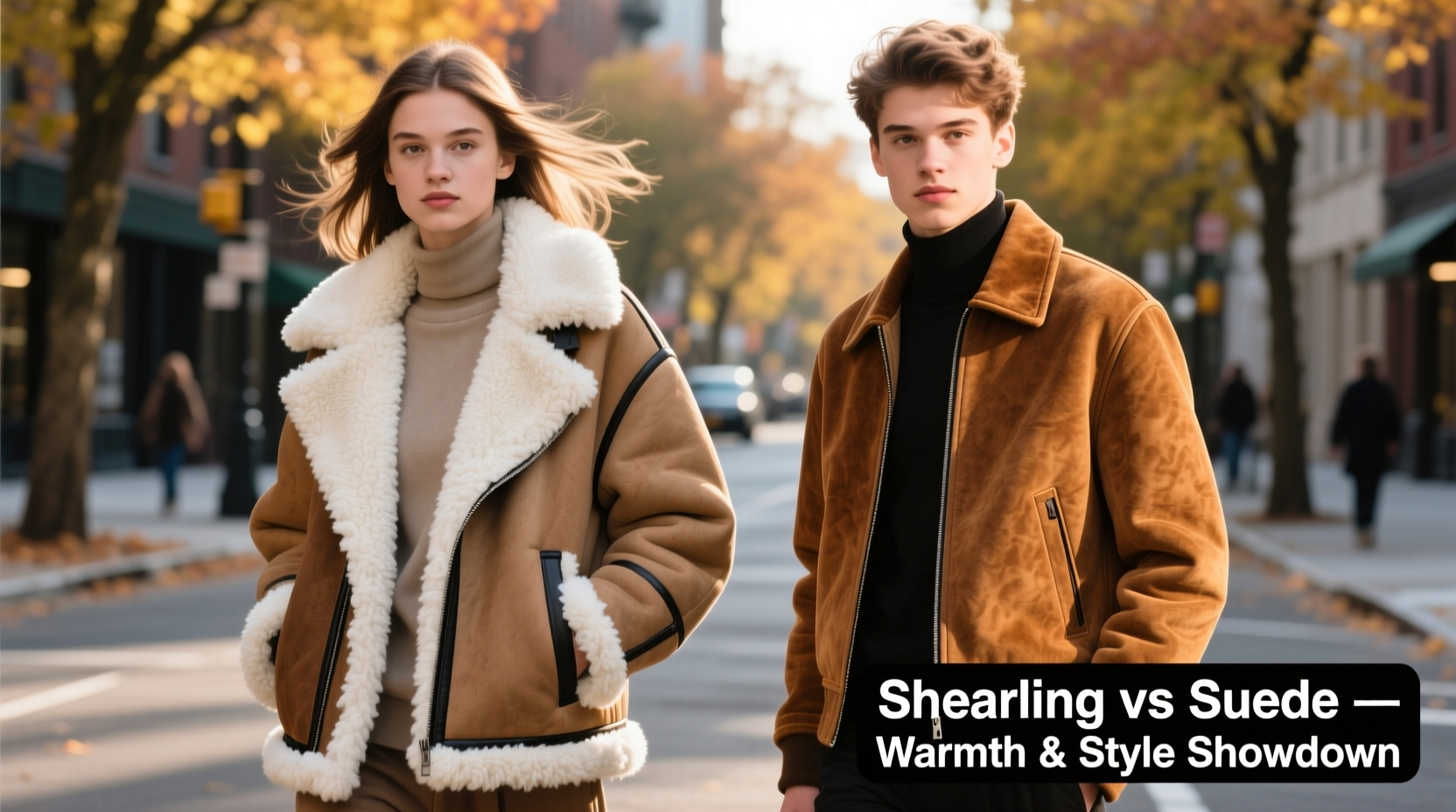 shearling vs suede jacket which one actually keeps you warmer and looks better