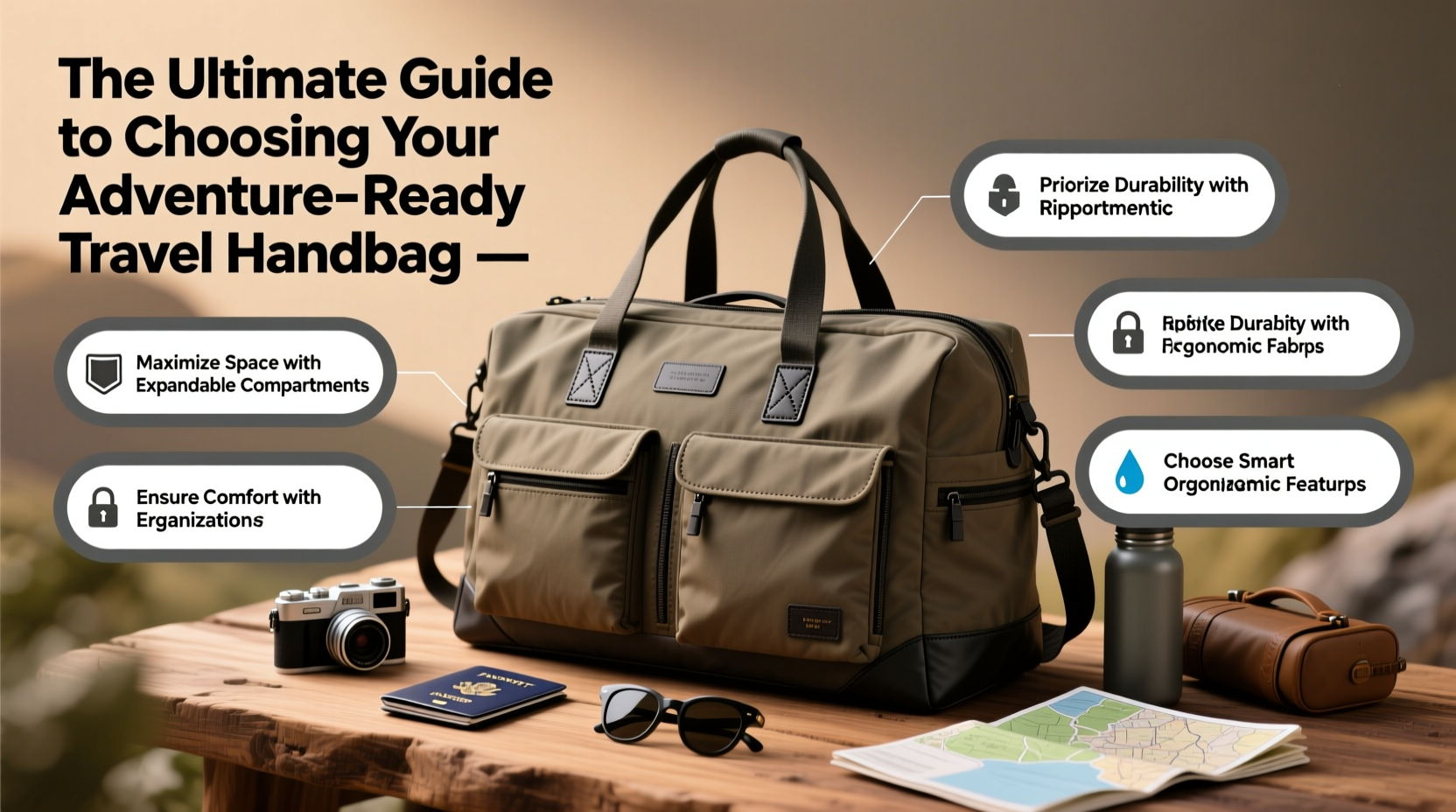 expert guide to selecting the ideal large capacity travel handbag for your adventures