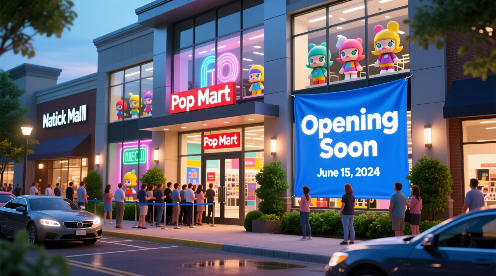 when is pop mart opening in natick mall