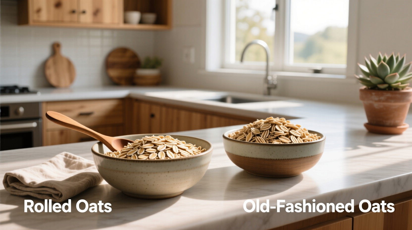 are rolled oats the same as old fashioned 