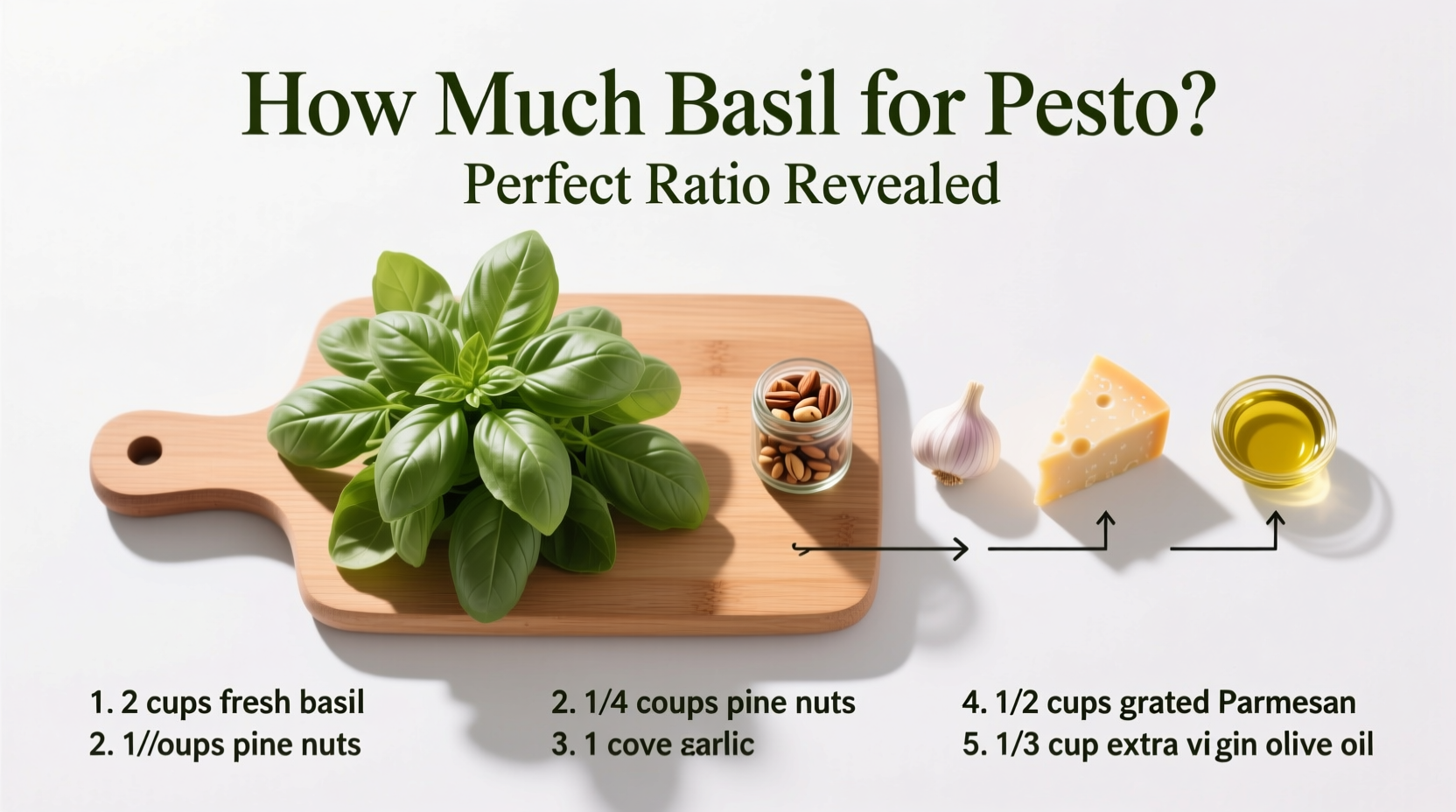 how much basil for pesto