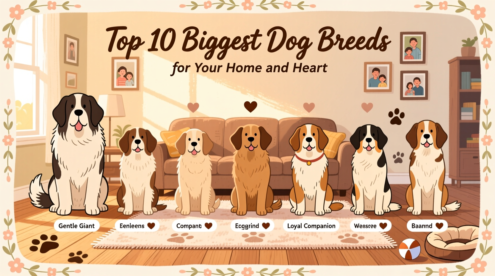 explore the top 10 biggest breeds of dogs for your home and heart