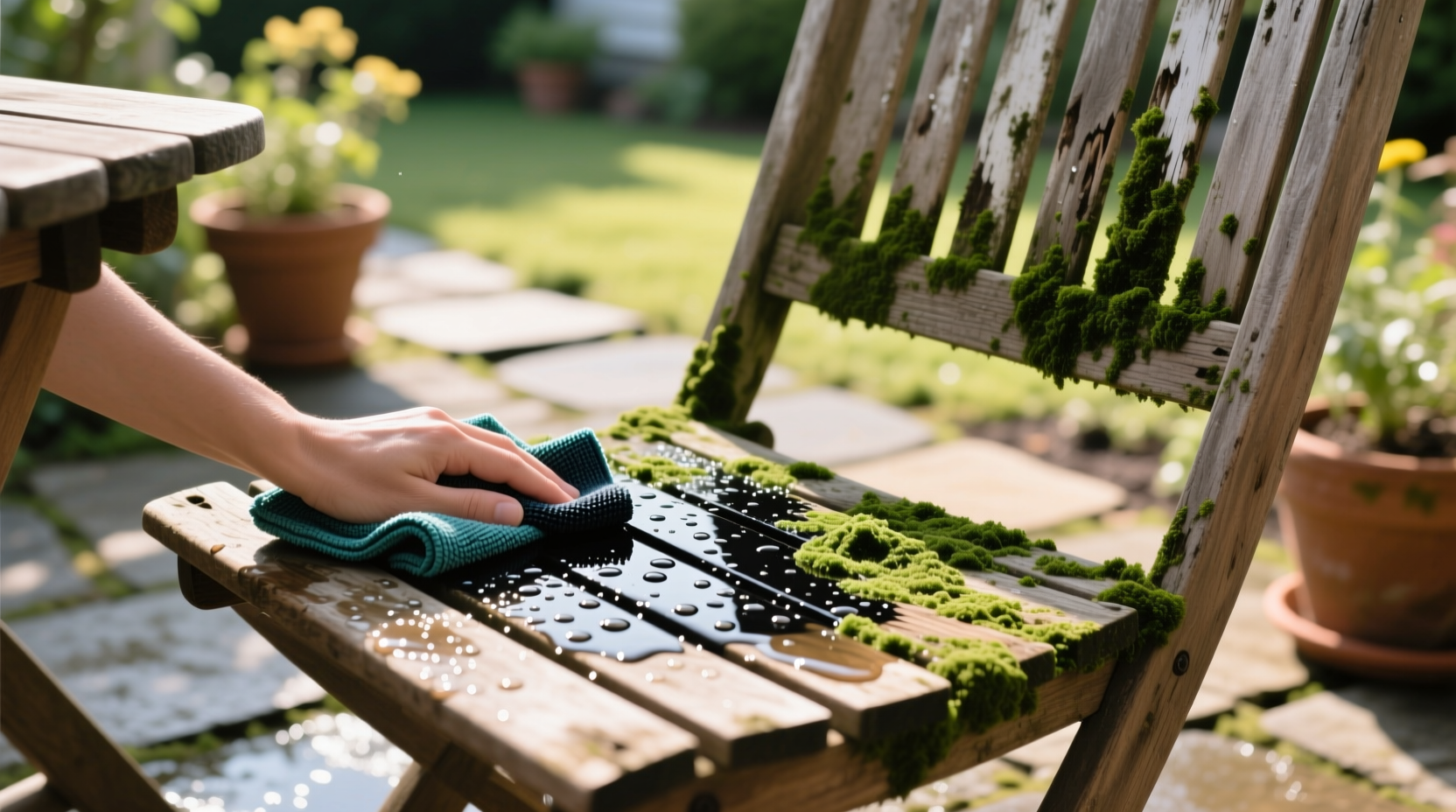 clean mold off outdoor furniture