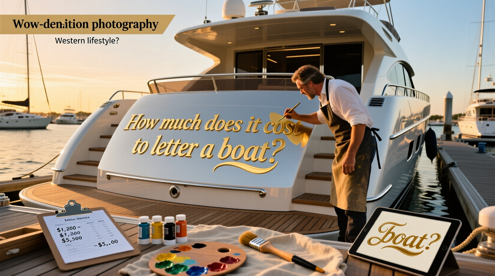 How to choose lettering for boats, How much does it cost to letter a boat?