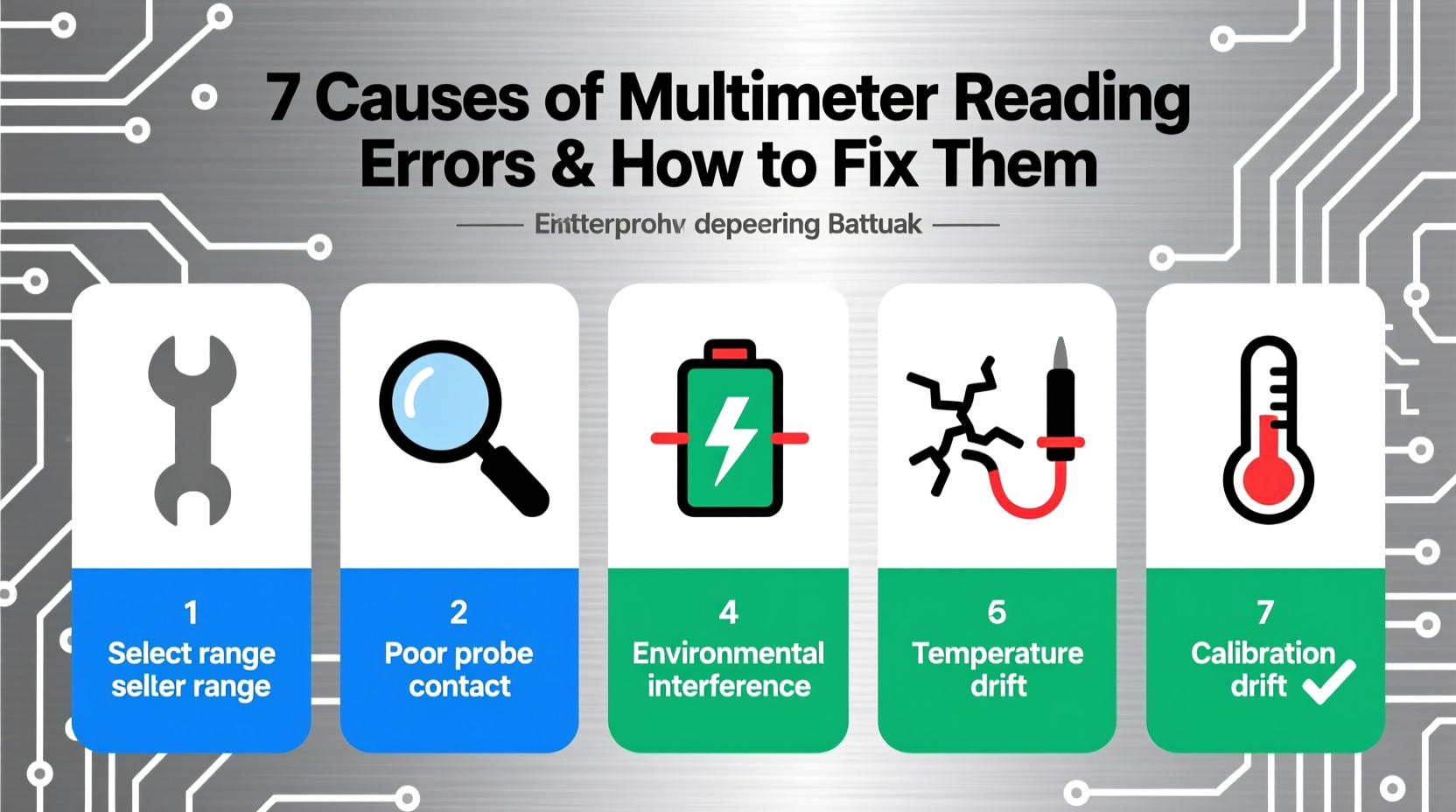 7 Causes of Multimeter Reading Errors & How to Fix Them
