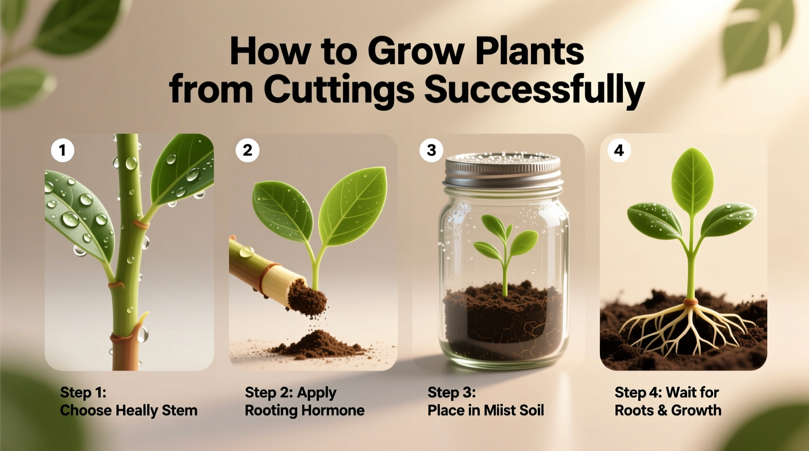 how to grow plants cuttings