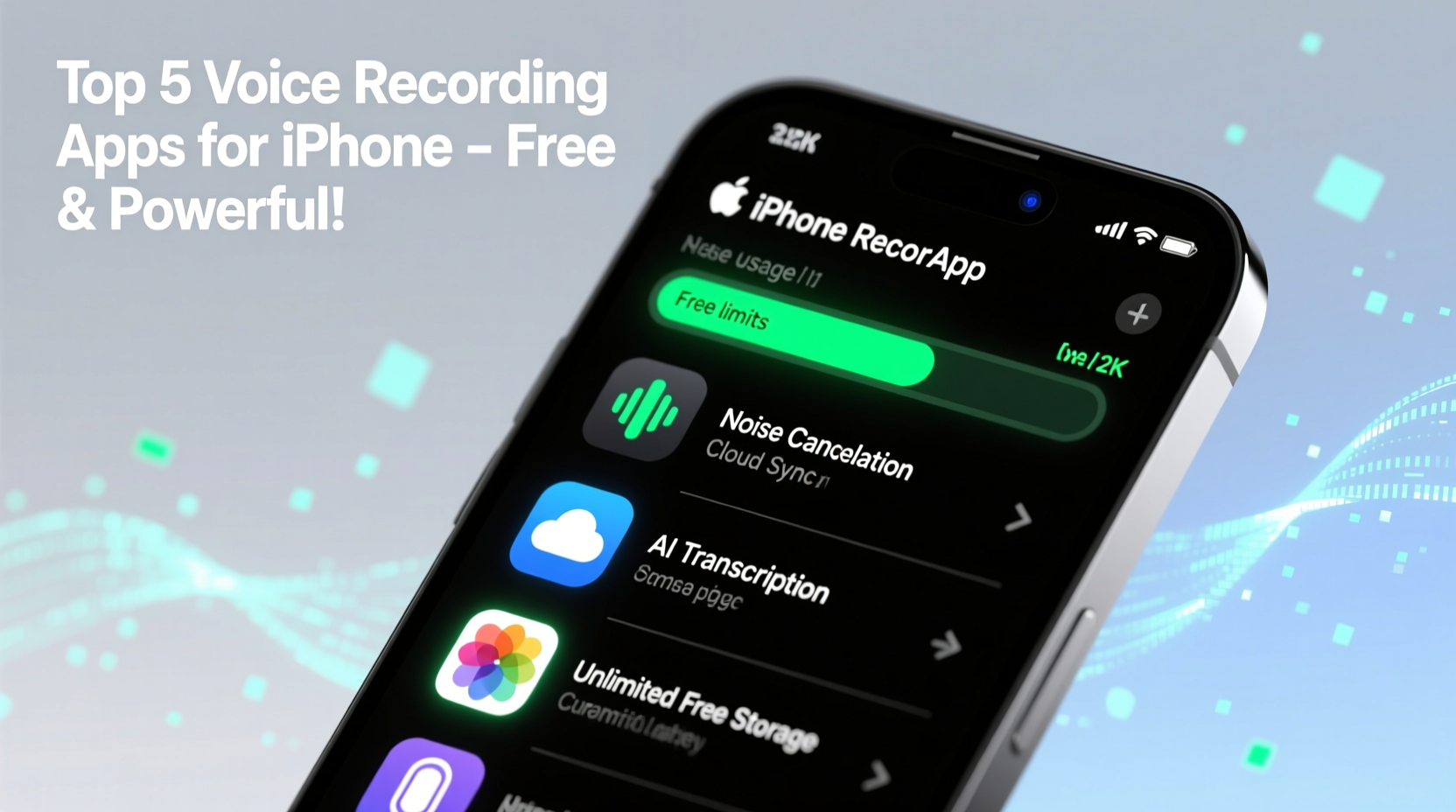 discover the best iphone voice recording app with top features and free limits