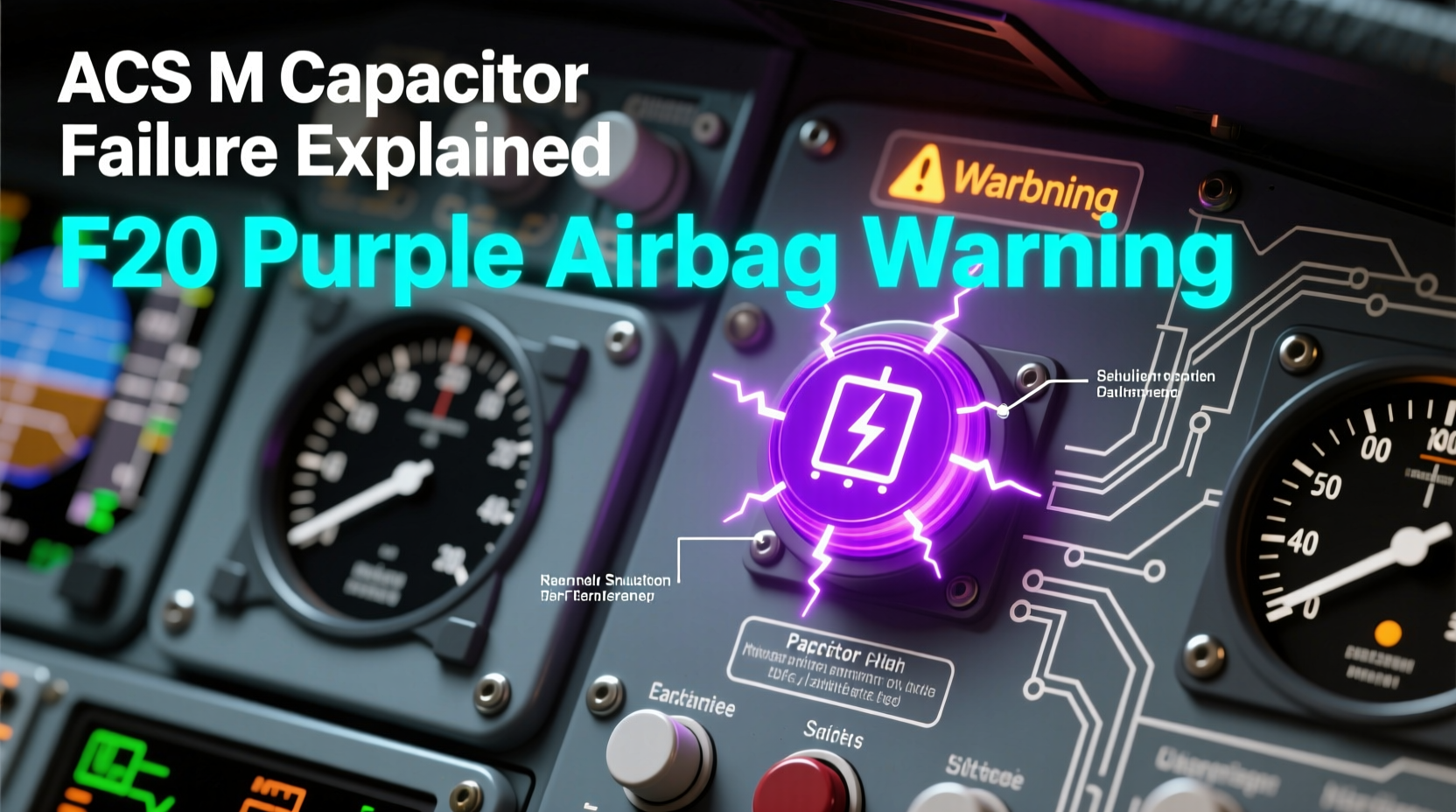 f20 purple carbon airbag warning