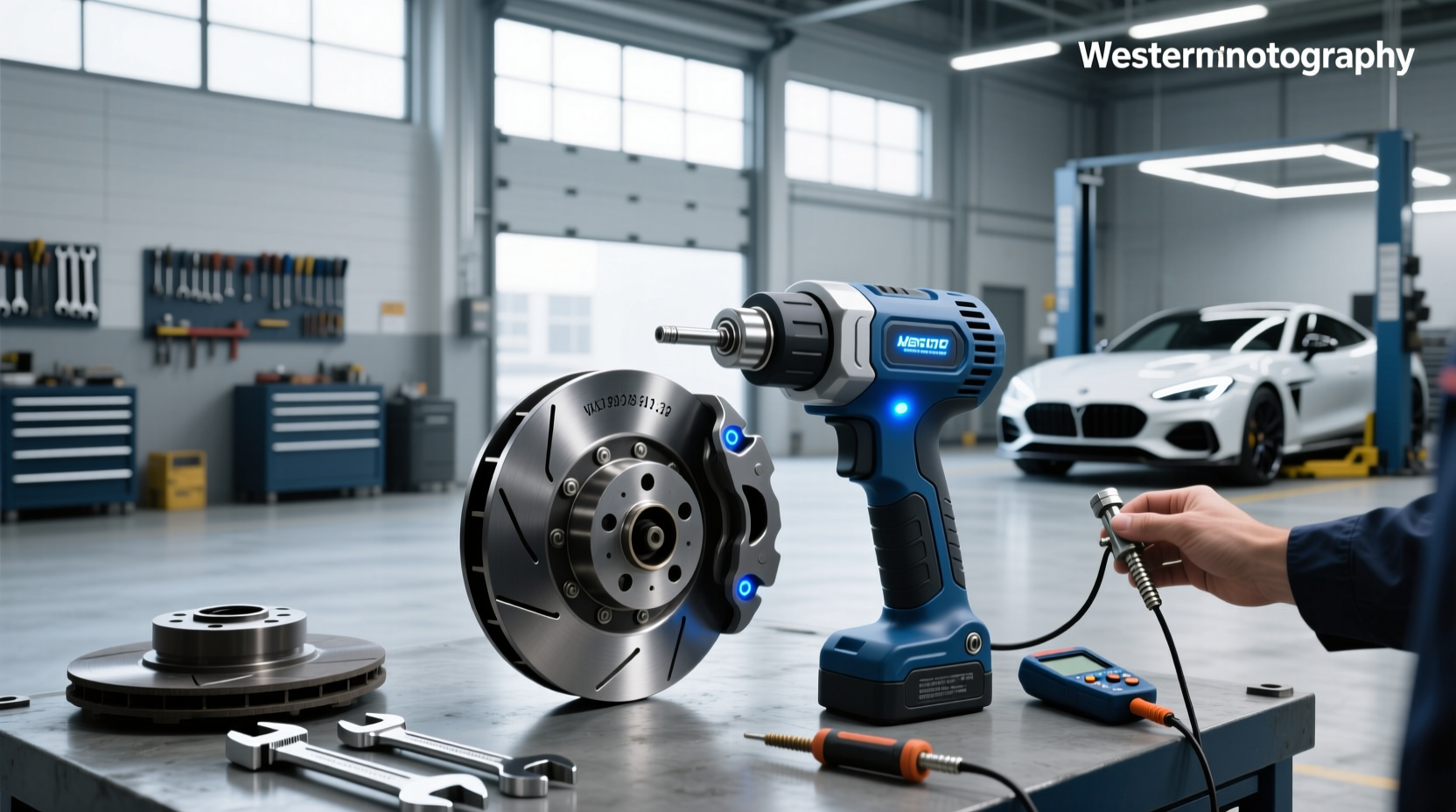 How to Use an Electric Brake Caliper Rewind Tool Safely