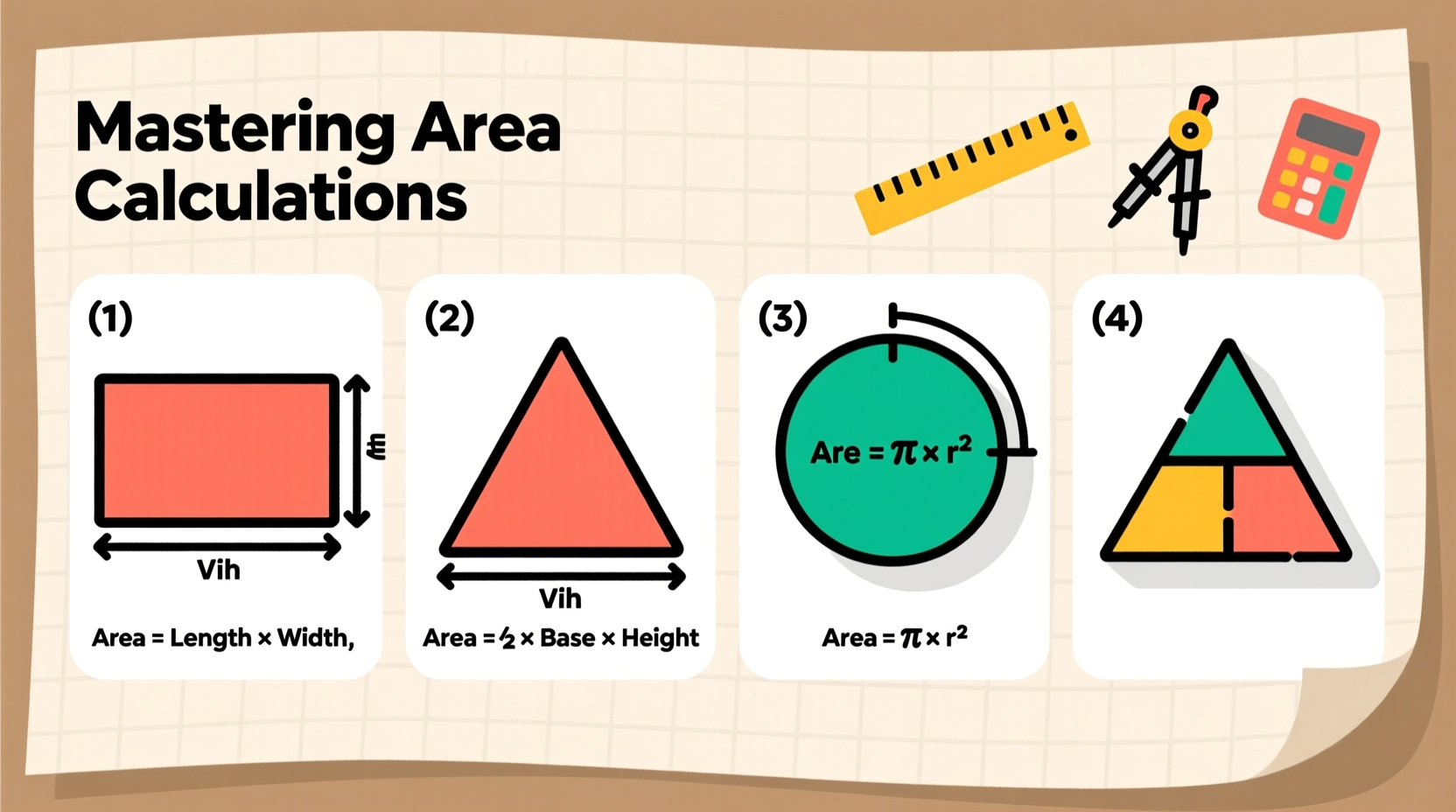 mastering area calculations simple steps to find the area of any shape easily