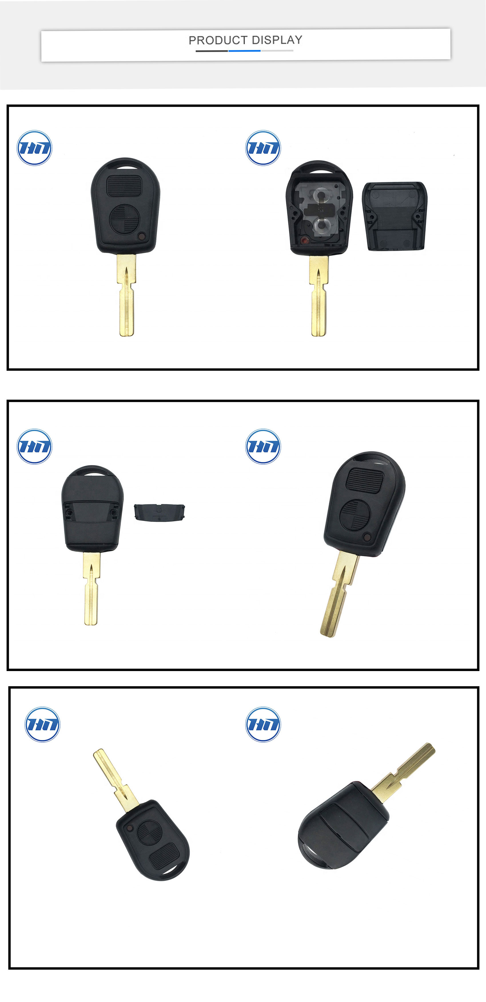 Excellent 2 button Keyless Entry Remote Control Auto Key Shell For E38 E39 E36 Z3 Car Key