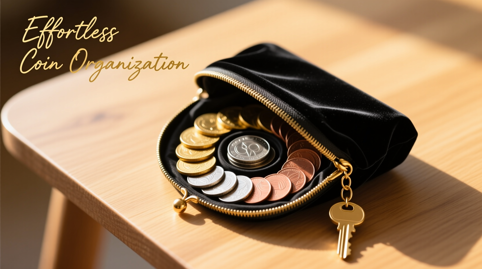 effortless ways to organize coins in a charm coin purse for easy access and style