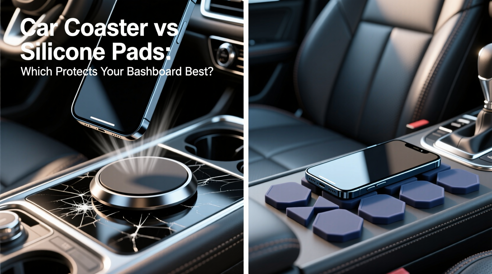 car coaster vs silicone pads