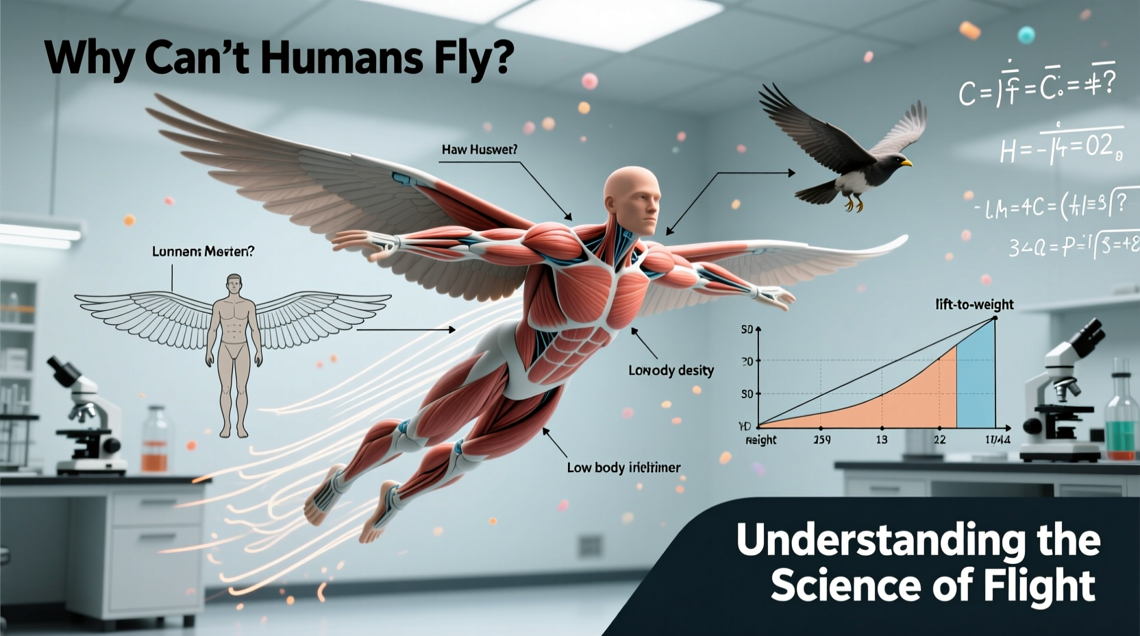 why cant humans fly understanding the science of flight