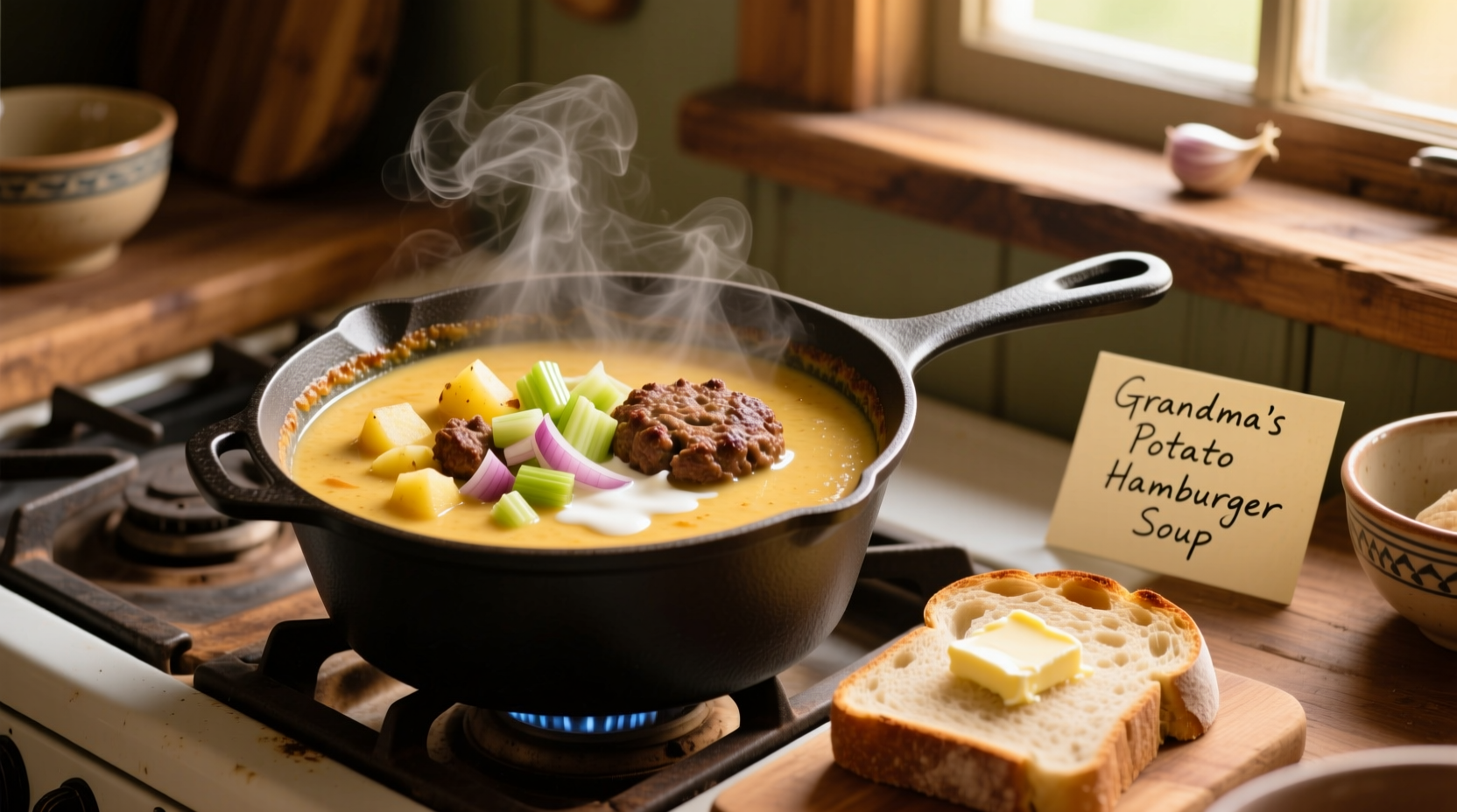 potato hamburger soup recipe