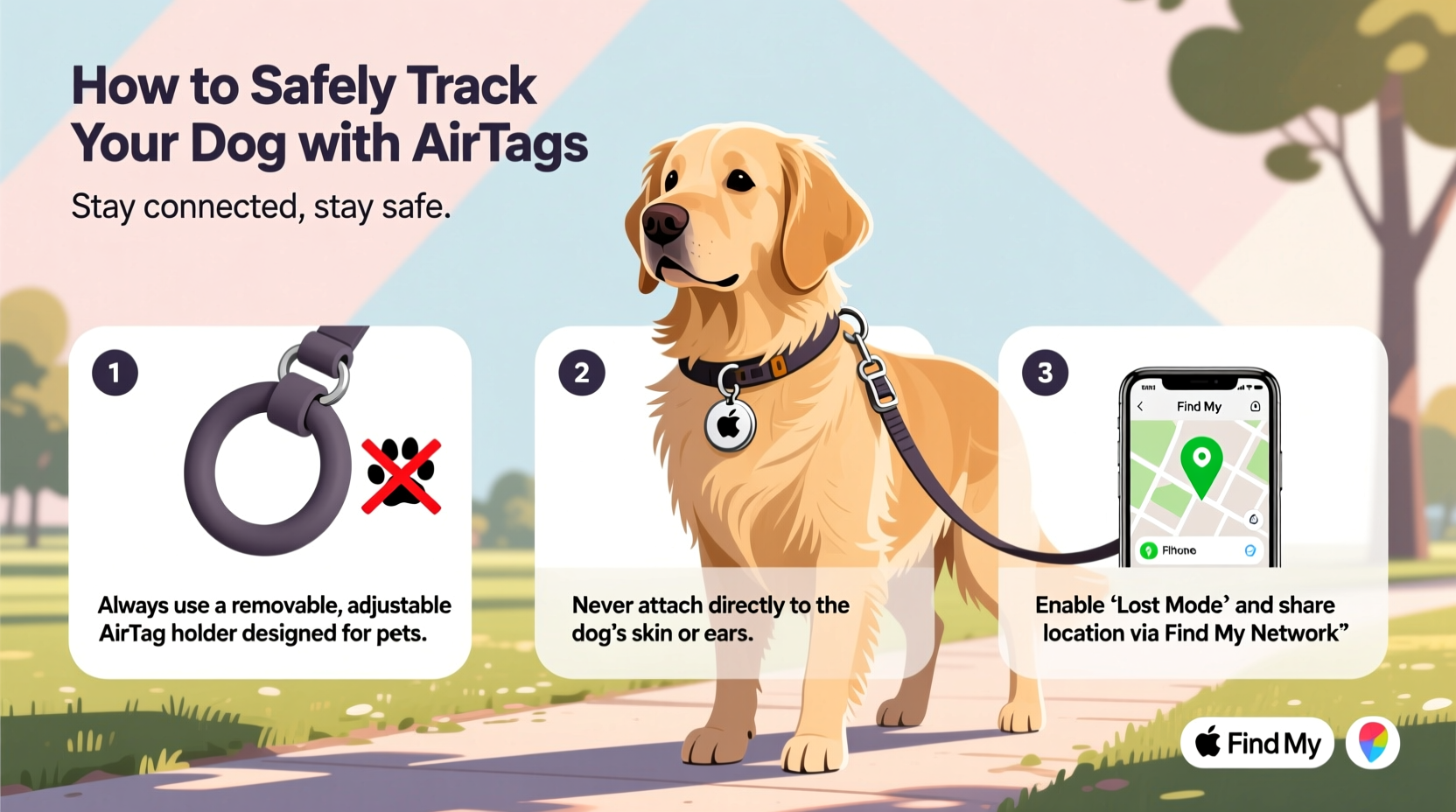 a practical guide to safely using airtags to keep track of your dog