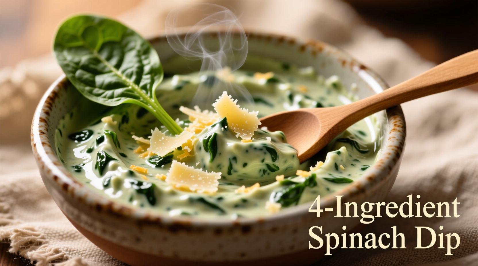 4-Ingredient Spinach Dip with Cream Cheese Recipe