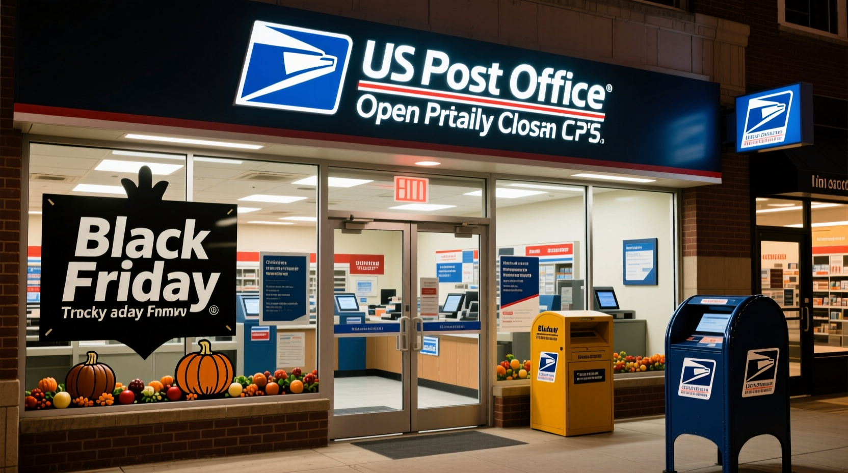 is the us post office open on black friday