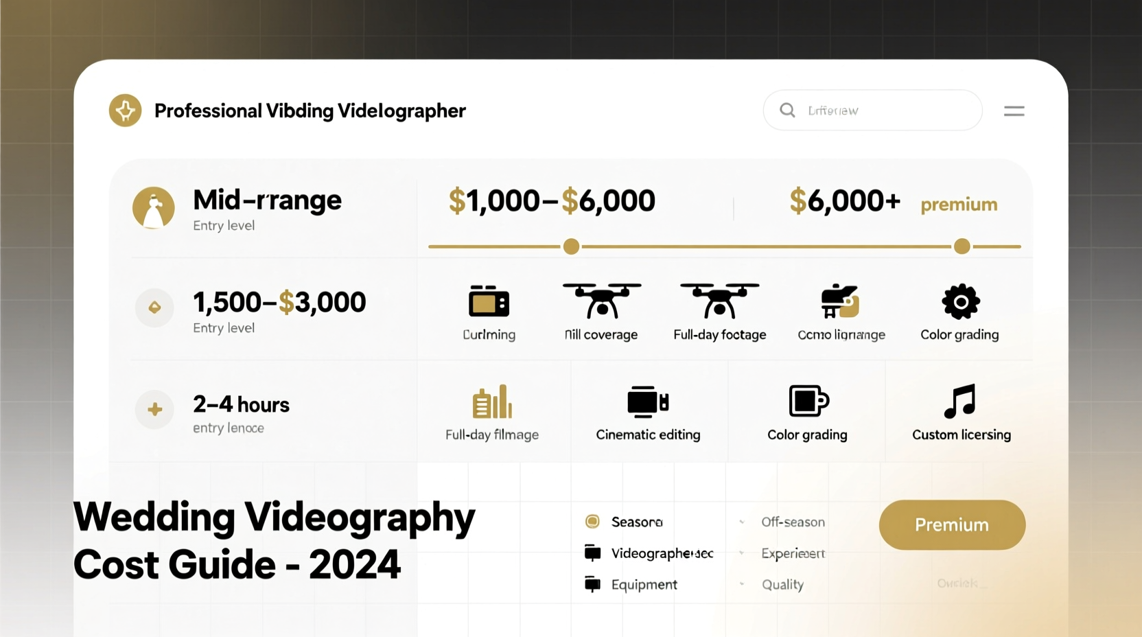 how much does a wedding videographer cost