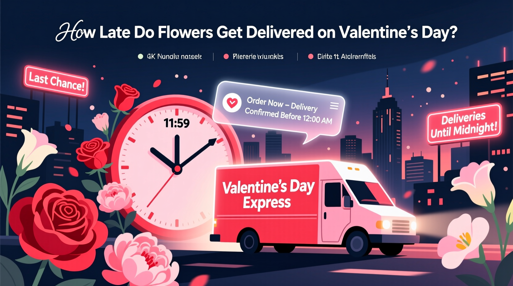 how late do flowers get delivered on valentines day