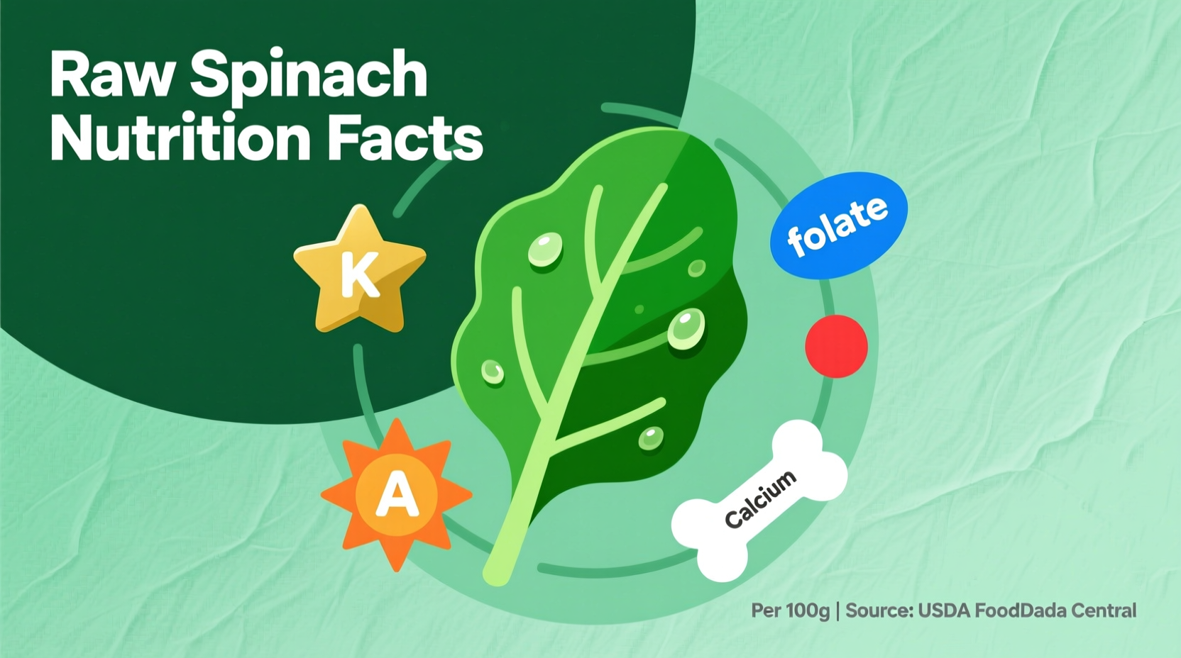 Raw Spinach Nutrition Facts: Complete Guide to Benefits & Values