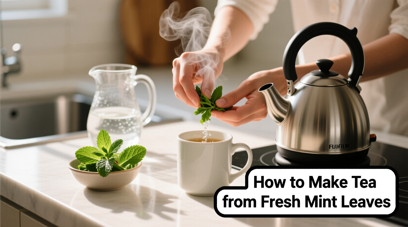 how to make tea from fresh mint leaves