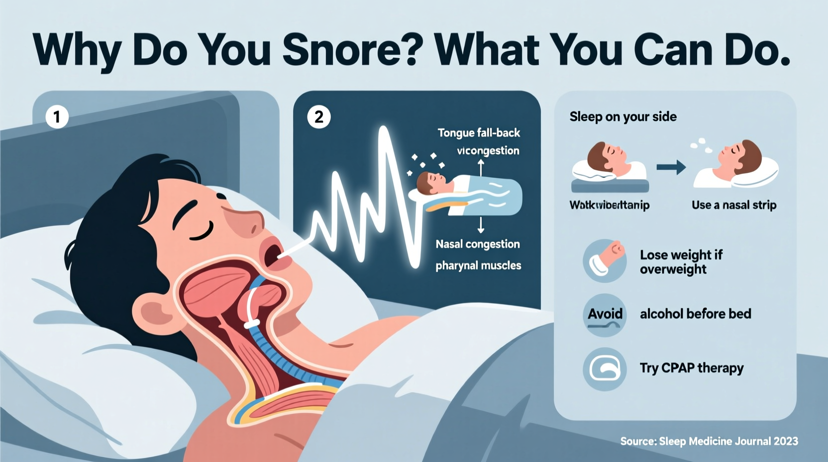 hearing yourself snore why it happens what you can do