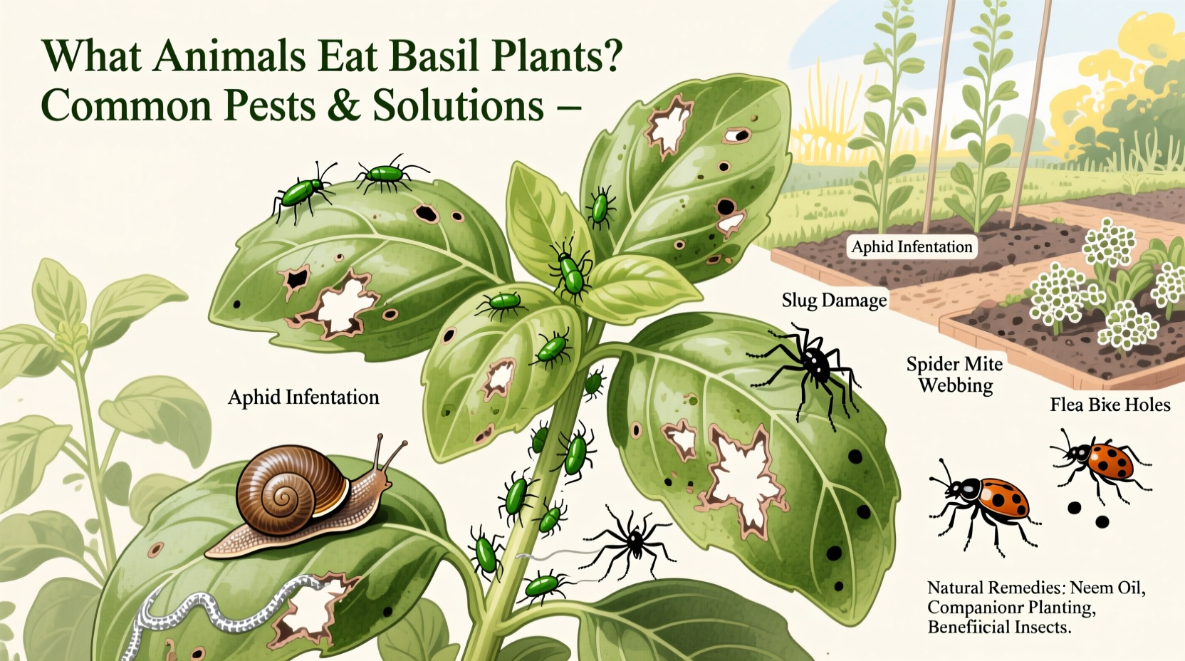 What Animals Eat Basil Plants? Common Pests & Solutions