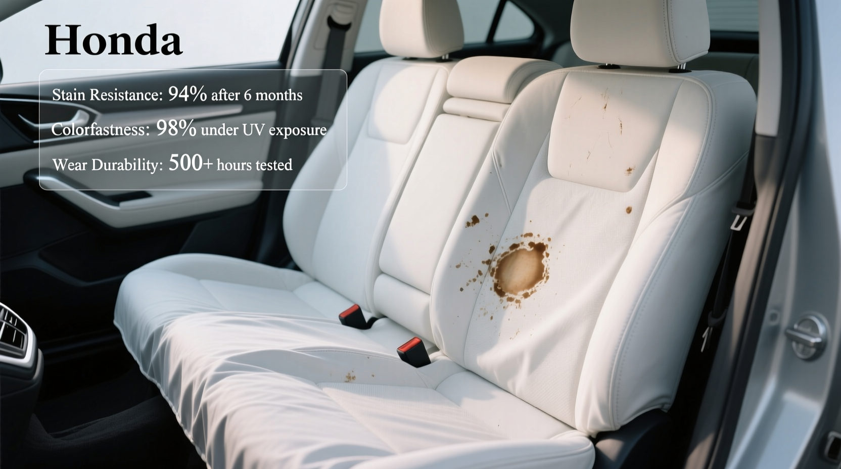 white civic cover stain durability