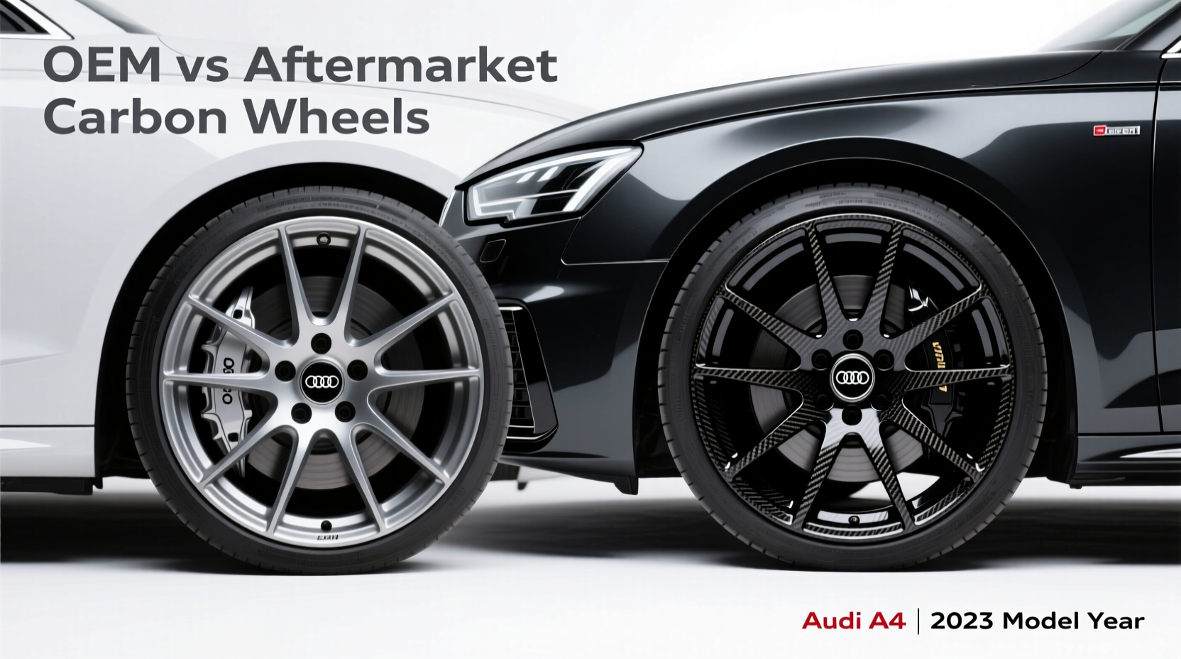audi a4 oem vs aftermarket carbon wheel