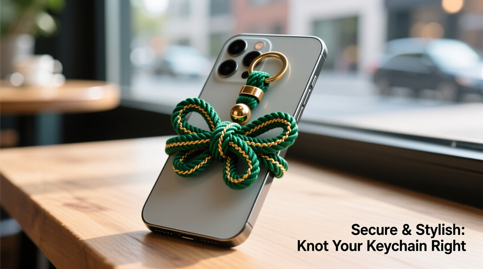 creative ways to secure a butterfly knot keychain to your phone for style and safety