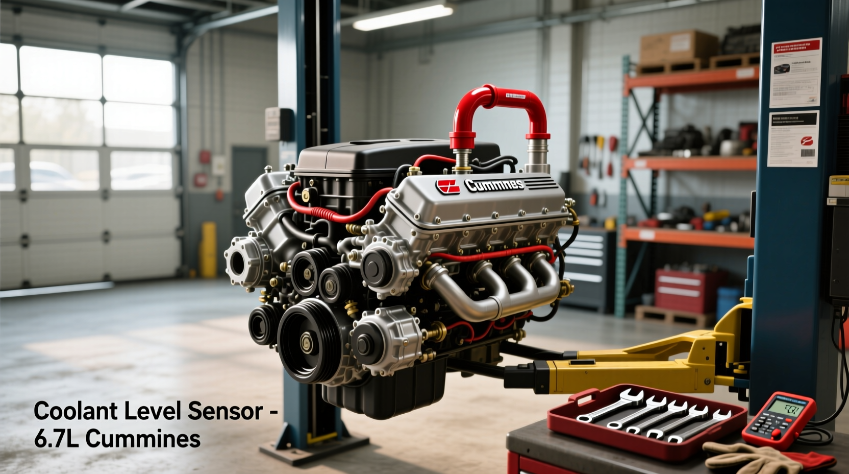 6.7 cummins coolant sensor location replacement