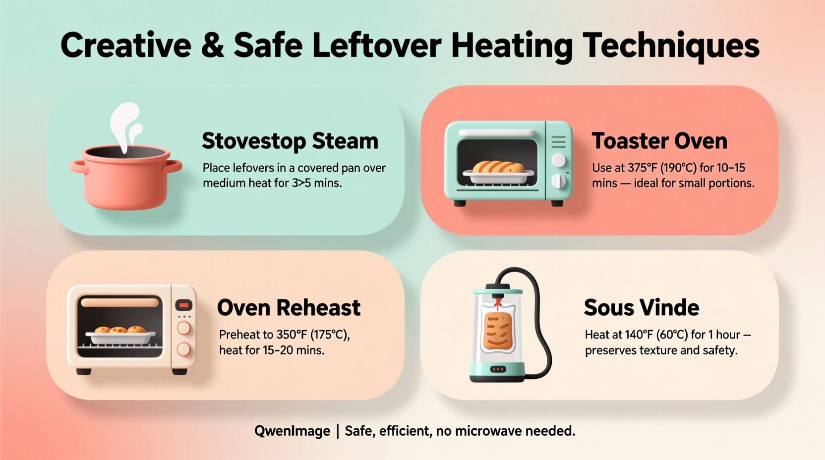 creative and safe techniques for how to heat up leftovers without a microwave