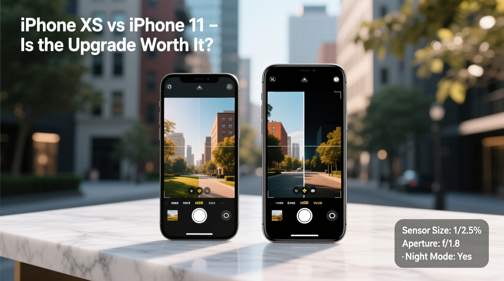 iphone xs camera vs iphone 11