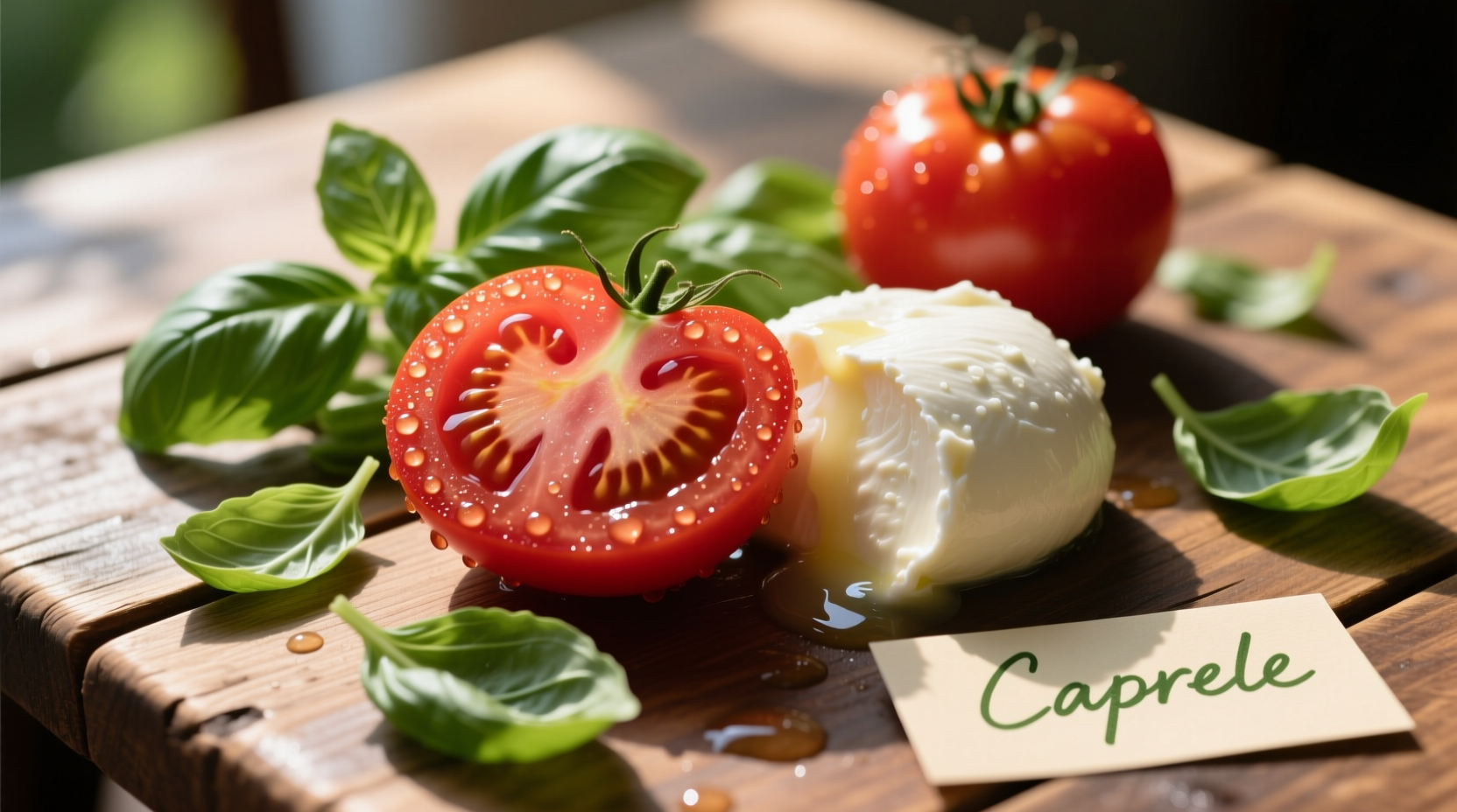 mozzarella basil tomato