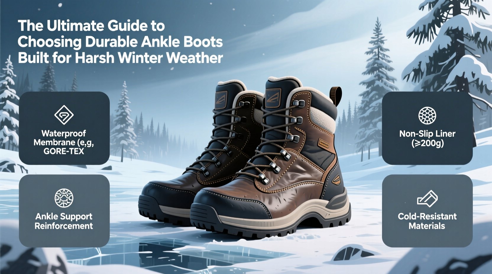 the ultimate guide to choosing durable ankle boots built for harsh winter weather