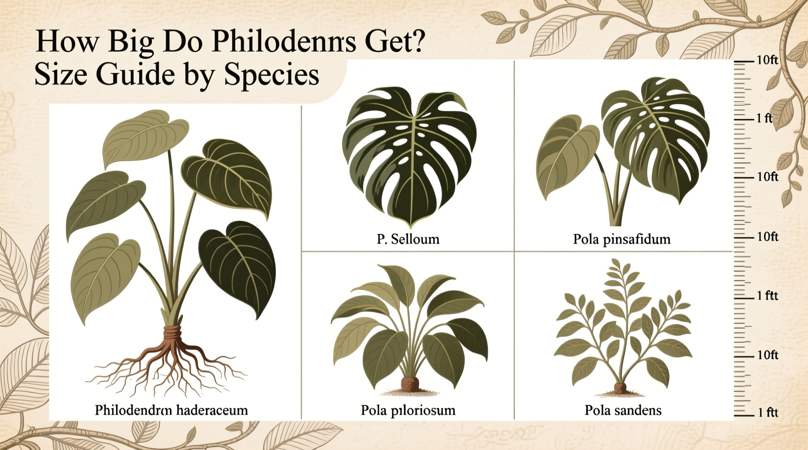 How Big Do Philodendrons Get? Size Guide by Species