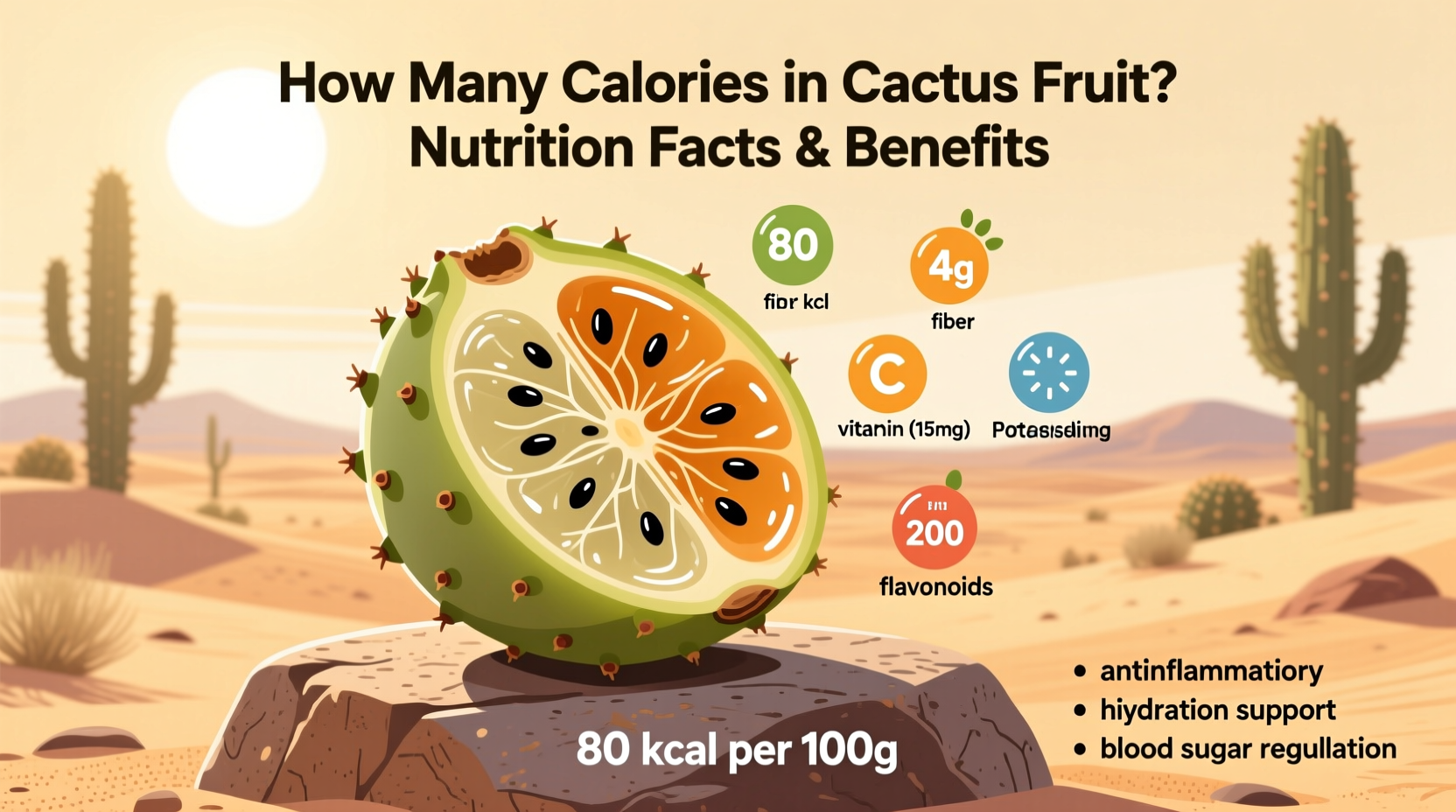 How Many Calories in Cactus Fruit? Nutrition Facts & Benefits