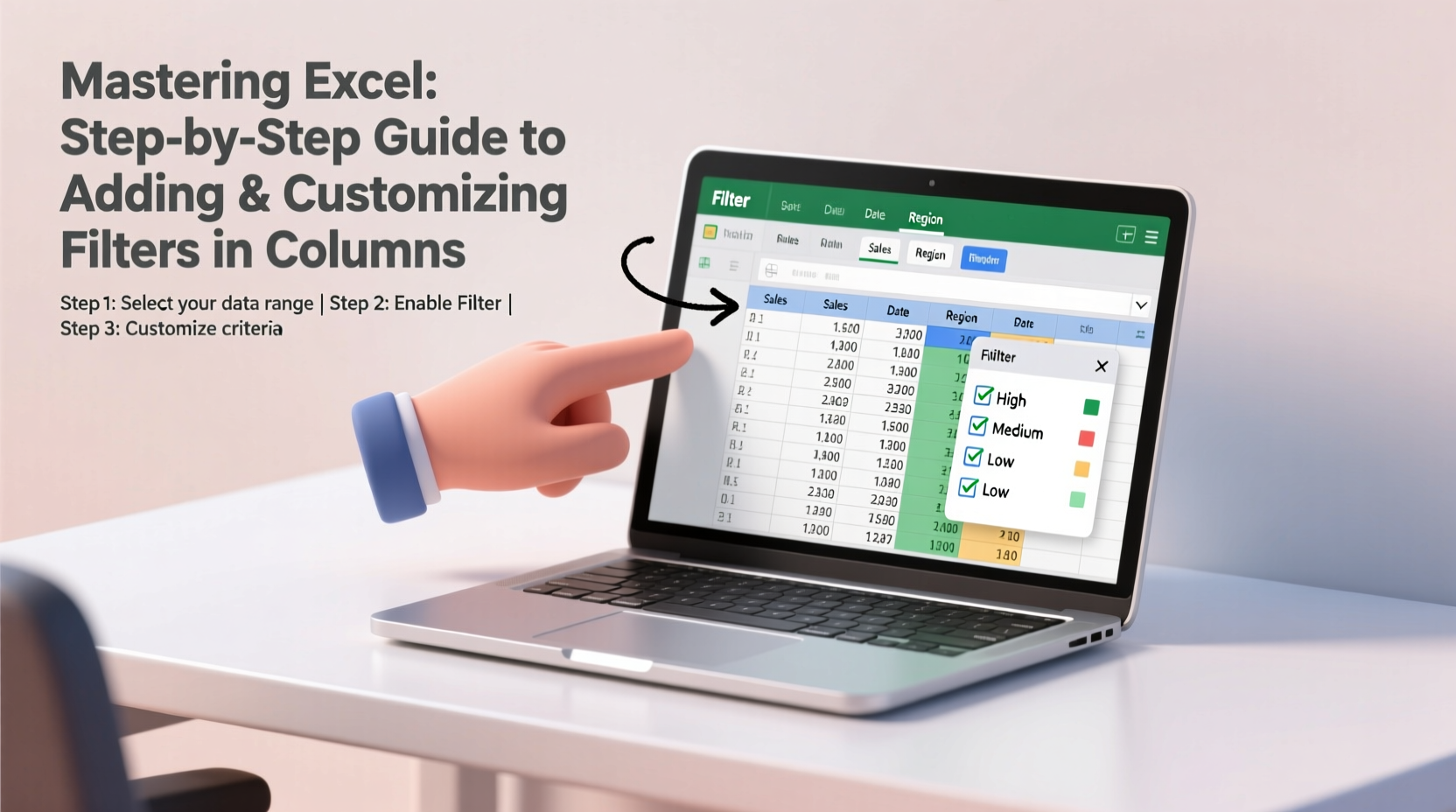 mastering excel a step by step guide to adding and customizing filters in columns