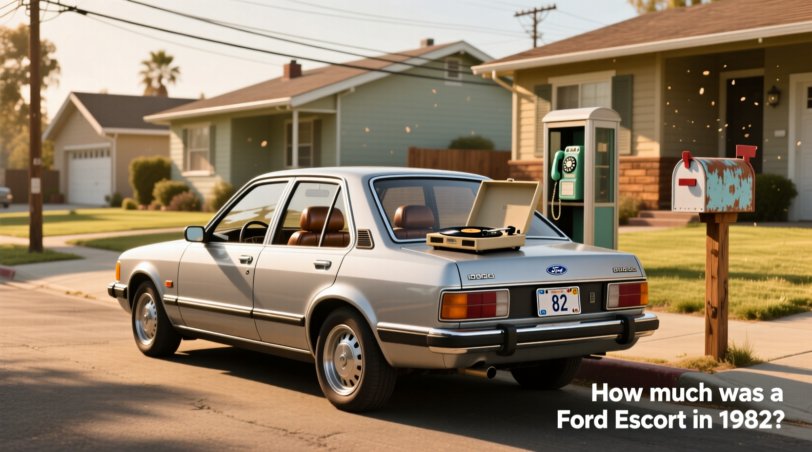1982 Ford Escort showing similar front-end design to 1983 model