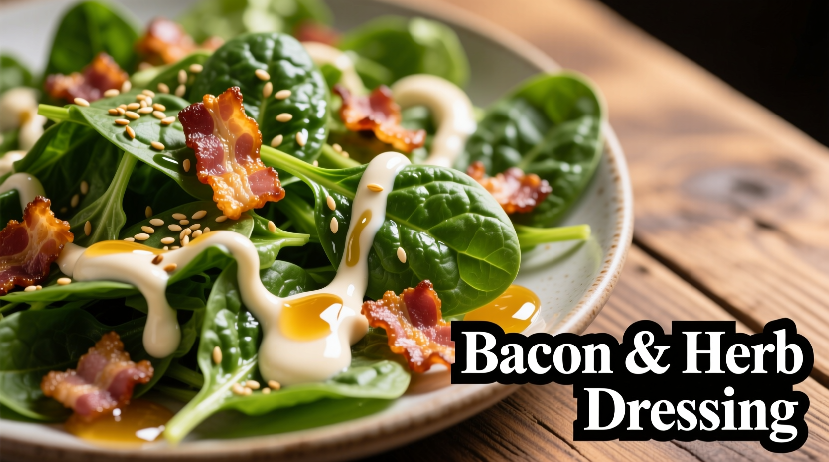 Perfect Spinach Salad with Bacon Dressing Recipe