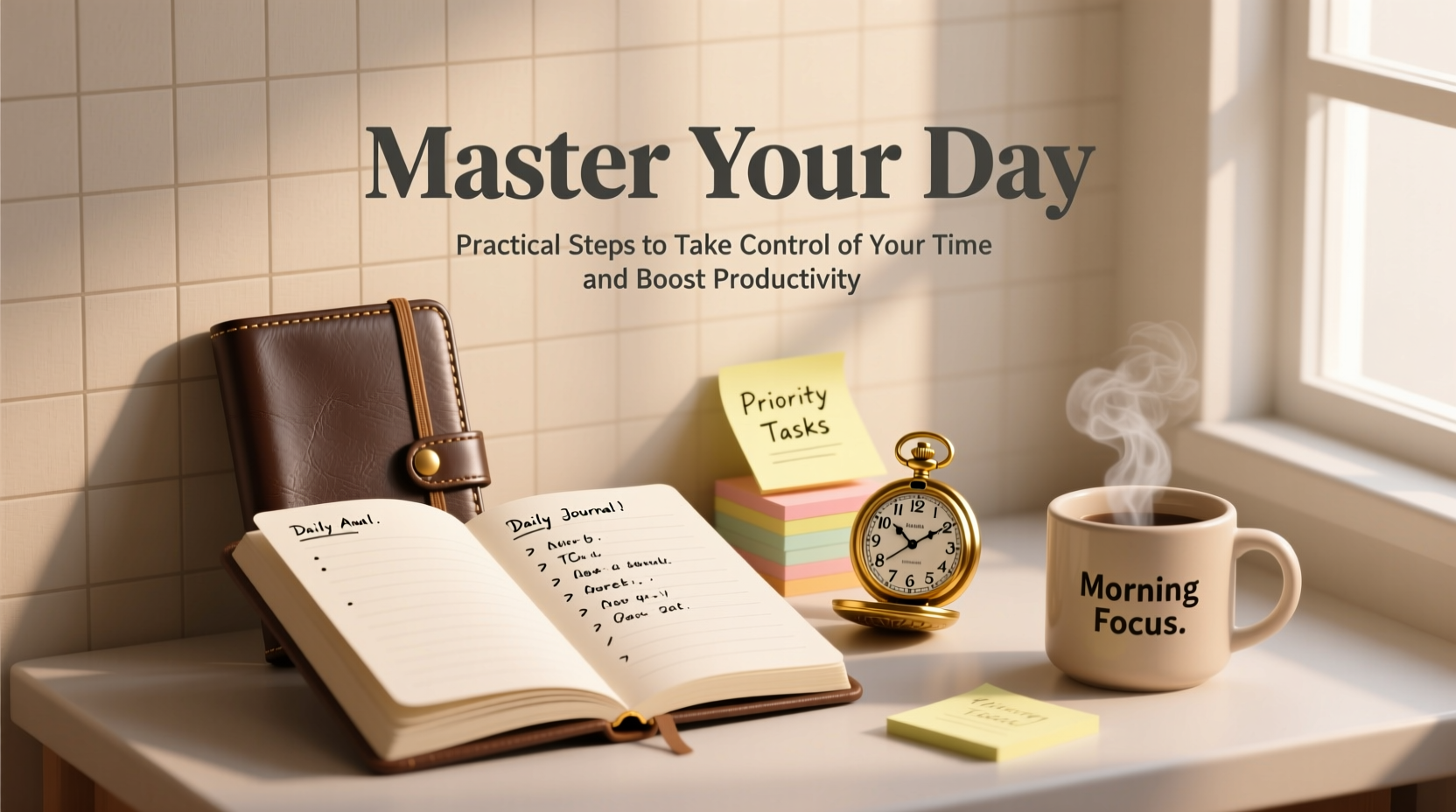master your day practical steps to take control of your time and boost productivity