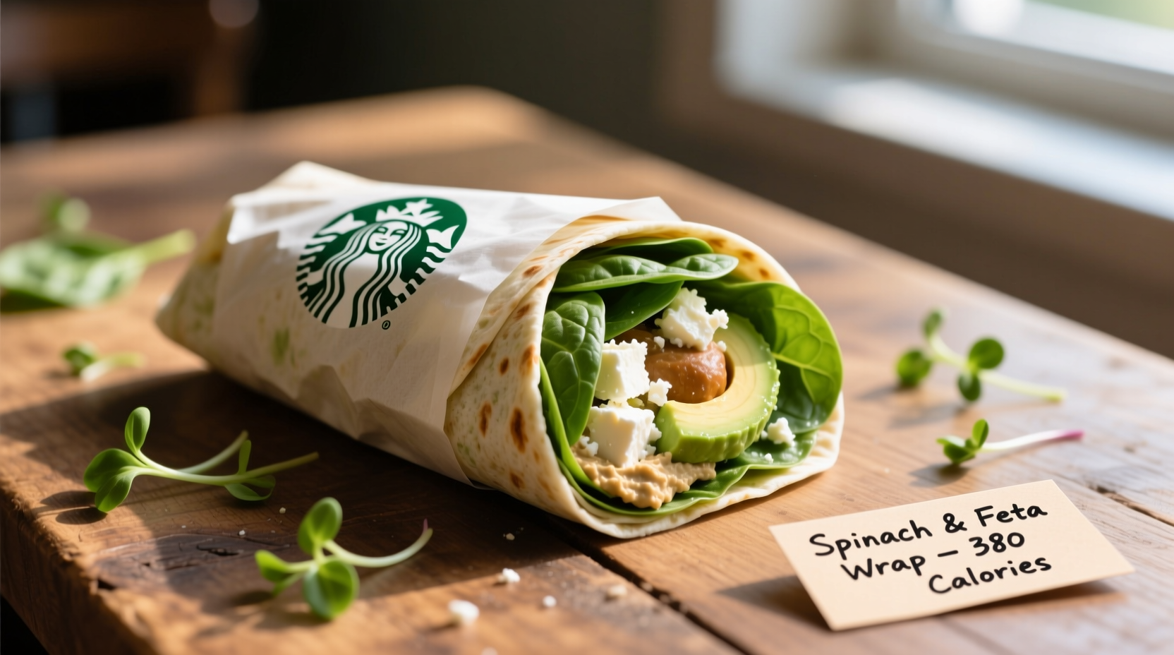 Starbucks Spinach Feta Wrap: 290 Calories Explained