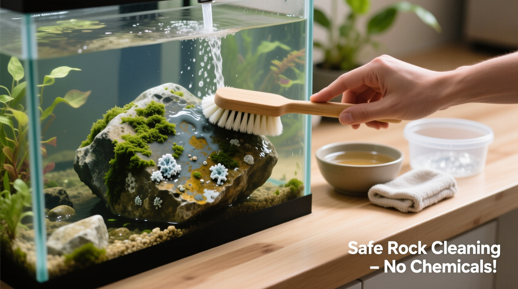effective and safe methods to clean rocks for a healthy aquarium environment